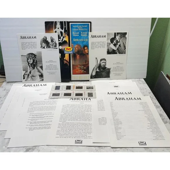 TNT Movie Press Kit Abraham 1993 Richard Harris Barbara Hershey Miniseries